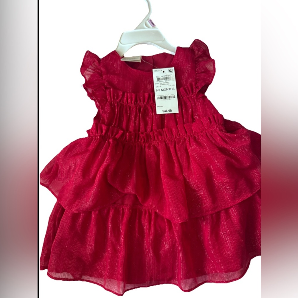 First Impressions Red Baby Dress